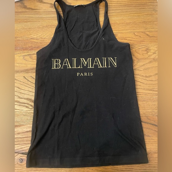 Balmain black muscle tank top athletic t-shirt - Picture 7 of 7